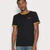 Wrangler RINGER TEE - T-Shirt Basic - Black