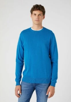 Wrangler CREWNECK - Strickpullover - Deep Water -Deutschland Wrangler Verkaufs-Shop 063a09b9f5ff483f8b2da5cfd4c37fa6 1