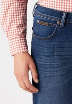 Wrangler TEXAS - Jeans Slim Fit - Dark-blue Denim -Deutschland Wrangler Verkaufs-Shop 250885ea648a444d96a0ab3ef45551a0