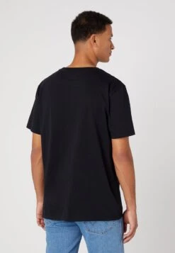 Wrangler LOGO TEE - T-Shirt Basic - Faded Black -Deutschland Wrangler Verkaufs-Shop 2512bbebae024fd690355792a2b70c21