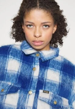 Wrangler PLUSH JACKET - Klassischer Mantel - Daphne Blue -Deutschland Wrangler Verkaufs-Shop 282657d502004e849e9296c3aca56cbe