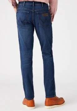 Wrangler TEXAS - Jeans Slim Fit - Dark-blue Denim -Deutschland Wrangler Verkaufs-Shop 28620b2d7d534a81a8ac09811f3becf4