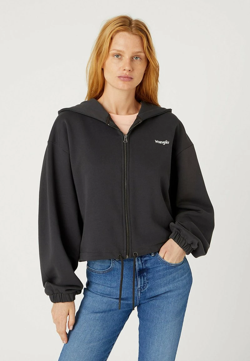 Wrangler ZIP HOODIE - Sweatjacke - Faded Black 6 Wrangler ZIP HOODIE - Sweatjacke - Faded Black – Bild 6