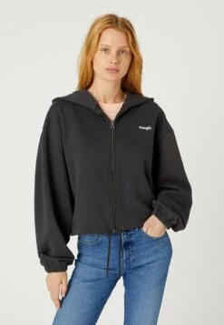 Wrangler ZIP HOODIE - Sweatjacke - Faded Black