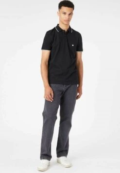 Wrangler TIPPED WITH LOGO - Poloshirt - Black -Deutschland Wrangler Verkaufs-Shop 40fa34d1eeb245aa89ae998feed13c3f 1