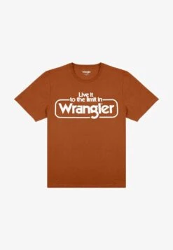 Wrangler TEE - T-Shirt Print - Nutmeg Brown -Deutschland Wrangler Verkaufs-Shop 41a16b4d981b43d5b78d522dde191986