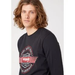 Wrangler Langarmshirt »Americana« -Deutschland Wrangler Verkaufs-Shop 435783bc011ae3954093b6f7357fa2bf