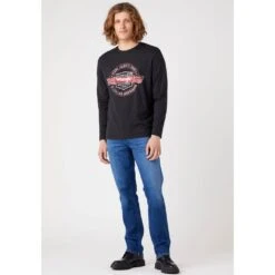 Wrangler Langarmshirt »Americana« -Deutschland Wrangler Verkaufs-Shop 508bd98b67d077aa57ecb04b1f7eef17