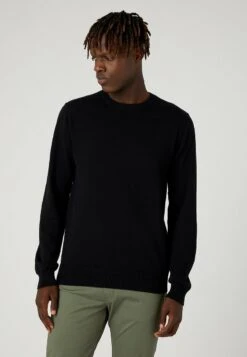 Wrangler CREWNECK - Strickpullover - Black -Deutschland Wrangler Verkaufs-Shop 51c0bd32486e45b7ba49bb481a26c1ff 1