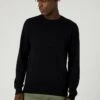 Wrangler CREWNECK - Strickpullover - Black