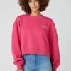 Wrangler PUFFY CREW - Sweatshirt - Fuchsia Rose