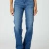 Wrangler MOM - Jeans Straight Leg - Smoke Sea