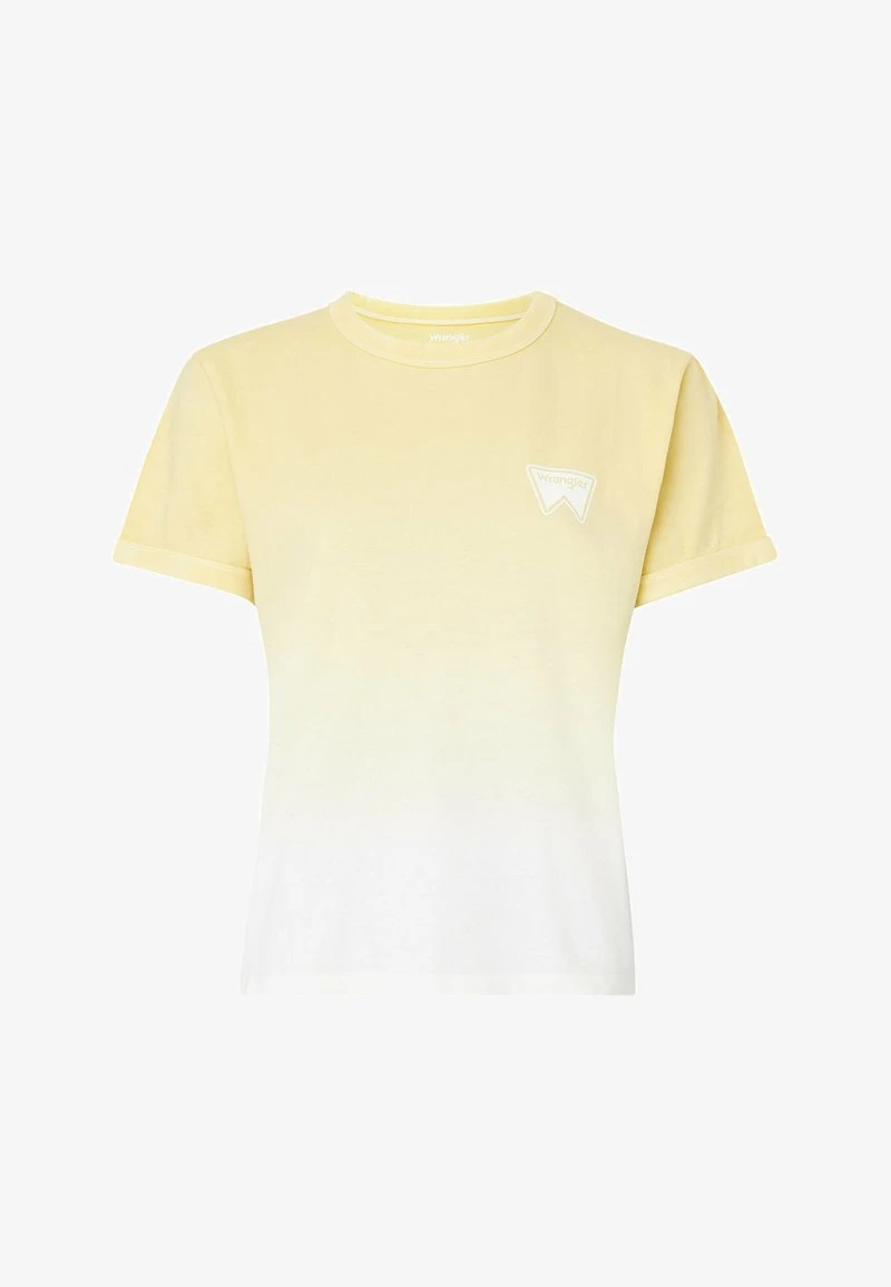 Wrangler RINGER - T-Shirt Print - Pale Banana 5 Wrangler RINGER - T-Shirt Print - Pale Banana – Bild 5