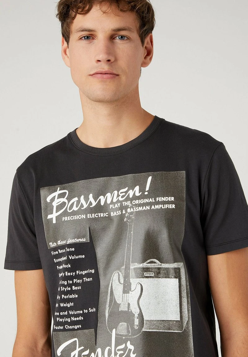 Wrangler BASSMEN - T-Shirt Print - Faded Black 5 Wrangler BASSMEN - T-Shirt Print - Faded Black – Bild 5