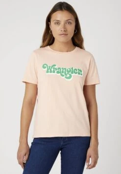 Wrangler REGULAR TEE - T-Shirt Print - Peach Melba -Deutschland Wrangler Verkaufs-Shop 605224053a5f45838a1878a2384bc0fc 1