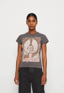 Wrangler SHRUNKEN BAND TEE - T-Shirt Print - Magnet