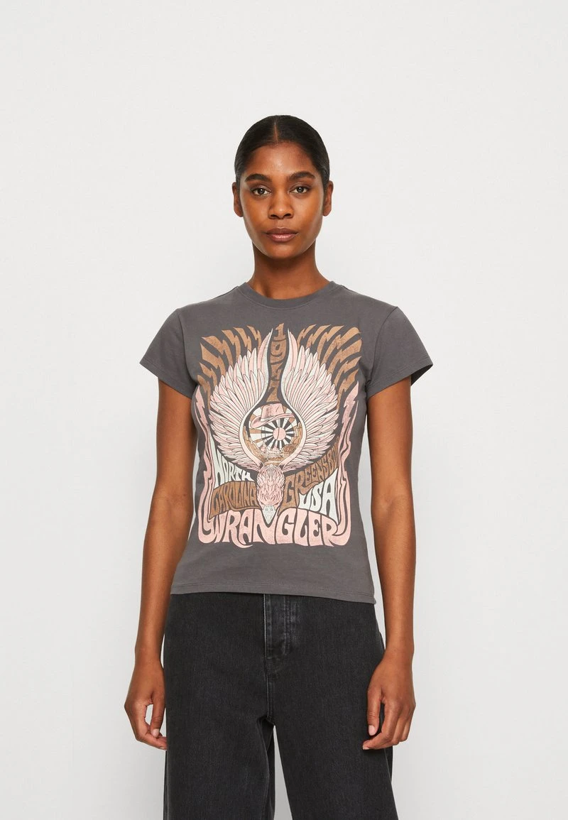 Wrangler SHRUNKEN BAND TEE - T-Shirt Print - Magnet 1 Wrangler SHRUNKEN BAND TEE - T-Shirt Print - Magnet