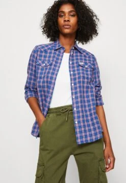 Wrangler WESTERN SHIRT - Hemdbluse - Nautical Blue -Deutschland Wrangler Verkaufs-Shop 6dc953a5328b47c1af87840a96d0777f