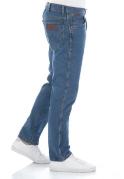 Wrangler TEXAS STRETCH - Jeans Straight Leg - Blue Denim -Deutschland Wrangler Verkaufs-Shop 703099ea3cc94afba2eab8a4414af27b