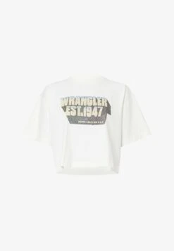 Wrangler BOXY - T-Shirt Print - Worn White -Deutschland Wrangler Verkaufs-Shop 7614bfa622c241a0bf604ce8b4043f51