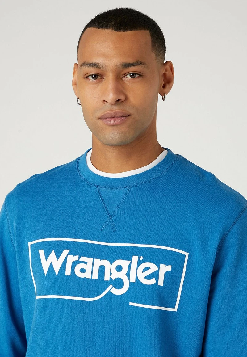 Wrangler FRAME CREW - Sweatshirt - Deep Water 4 Wrangler FRAME CREW - Sweatshirt - Deep Water – Bild 4