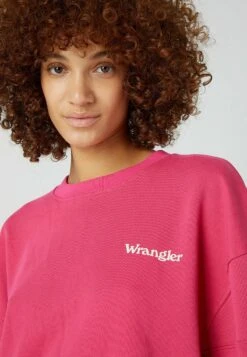 Wrangler PUFFY CREW - Sweatshirt - Fuchsia Rose -Deutschland Wrangler Verkaufs-Shop 7f07e78c857349338d2b180af4929dc9