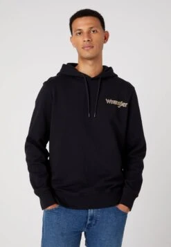 Wrangler GRAPHIC HOODIE - Kapuzenpullover - Black -Deutschland Wrangler Verkaufs-Shop 8b77e42fa94842c980f0bb203592a319