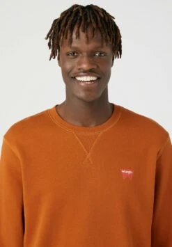 Wrangler SIGN OFF - Sweatshirt - Nutmeg Brown -Deutschland Wrangler Verkaufs-Shop 8e1f05f34f634d86ae7a2bf0fba82420