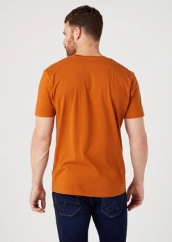 Wrangler TEE - T-Shirt Print - Nutmeg Brown -Deutschland Wrangler Verkaufs-Shop 8f8532bde497466c8bcda1e065d7f423