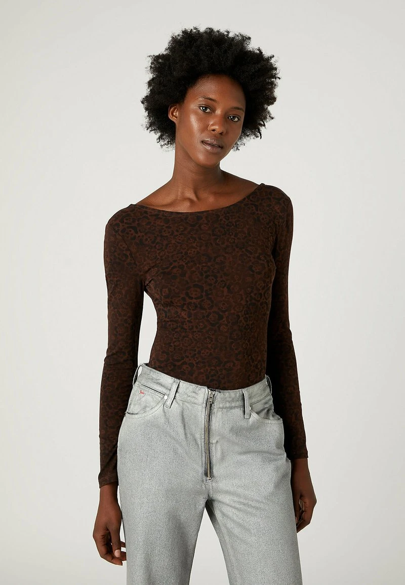 Wrangler LEOTARD - Langarmshirt - Jaguar Print 1 Wrangler LEOTARD - Langarmshirt - Jaguar Print