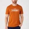 Wrangler TEE - T-Shirt Print - Nutmeg Brown