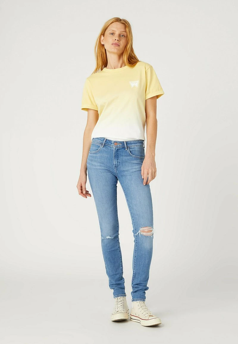 Wrangler RINGER - T-Shirt Print - Pale Banana 2 Wrangler RINGER - T-Shirt Print - Pale Banana – Bild 2