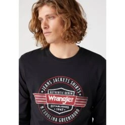 Wrangler Langarmshirt »Americana« -Deutschland Wrangler Verkaufs-Shop 9d26477c860ced109db9b7506837dcf5