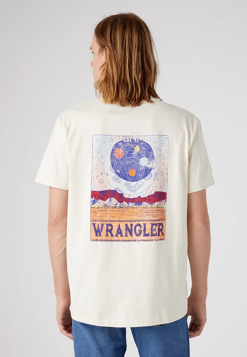 Wrangler GRAPHIC - T-Shirt Print - Turtledove 1 Wrangler GRAPHIC - T-Shirt Print - Turtledove