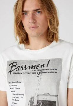 Wrangler BASSMEN - T-Shirt Print - Worn In White -Deutschland Wrangler Verkaufs-Shop 9d69eee7f0e34d93b0fcab526daca6d8