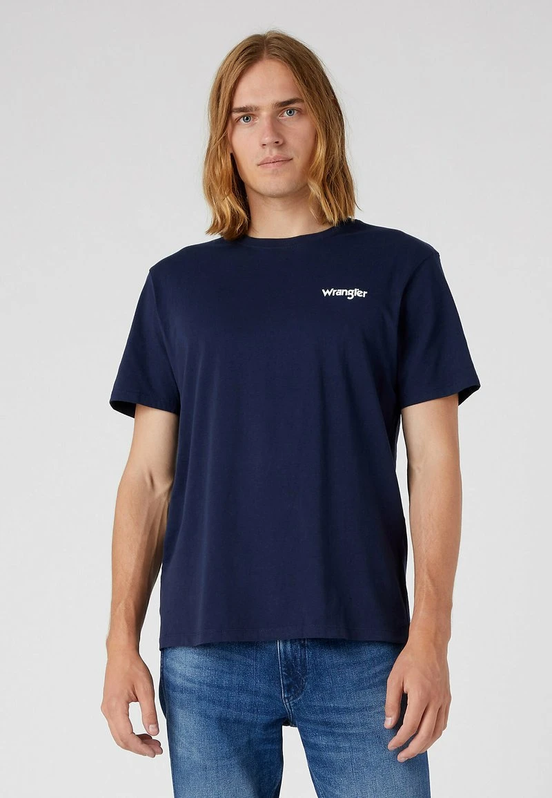 Wrangler 2PACK - T-Shirt Basic - Real Navy 2 Wrangler 2PACK - T-Shirt Basic - Real Navy – Bild 2