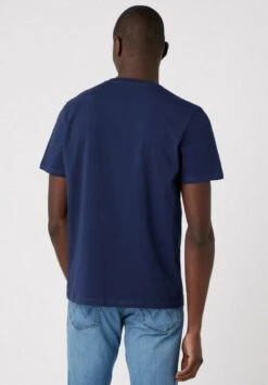 Wrangler SIGN OFF TEE - T-Shirt Basic - Navy -Deutschland Wrangler Verkaufs-Shop aa5150b8011f474eba761c267b04edb1
