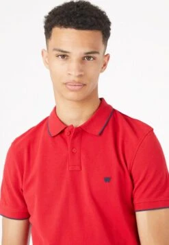 Wrangler TIPPED WITH LOGO - Poloshirt - Red -Deutschland Wrangler Verkaufs-Shop ac6782a3f30342eebc1a2c24c7075616