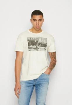 Wrangler GRAPHIC TEE - T-Shirt Print - Vanilla Ice