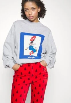 Wrangler Sweatshirt - Light Grey -Deutschland Wrangler Verkaufs-Shop af987668dda64b4eb9919c53cabcab57