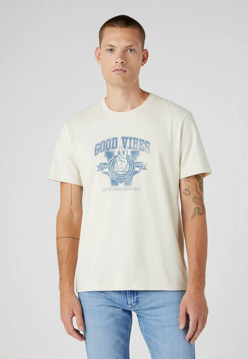 Wrangler VARSITY - T-Shirt Print - Turtledove 6 Wrangler VARSITY - T-Shirt Print - Turtledove – Bild 6