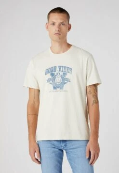 Wrangler VARSITY - T-Shirt Print - Turtledove