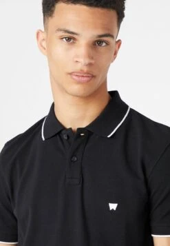 Wrangler TIPPED WITH LOGO - Poloshirt - Black -Deutschland Wrangler Verkaufs-Shop b544401e3921472cb8ca530fa49d7faf
