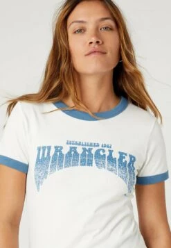Wrangler RINGER TEE - T-Shirt Print - Worn White -Deutschland Wrangler Verkaufs-Shop b6c7df5305b0442b9d349ed8817f04b2