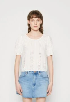 Wrangler SUMMER PUFF - T-Shirt Print - White
