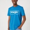 Wrangler FRAME LOGO - T-Shirt Print - Deep Water
