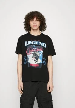 Wrangler GRAPHIC TEE - T-Shirt Print - Faded Black