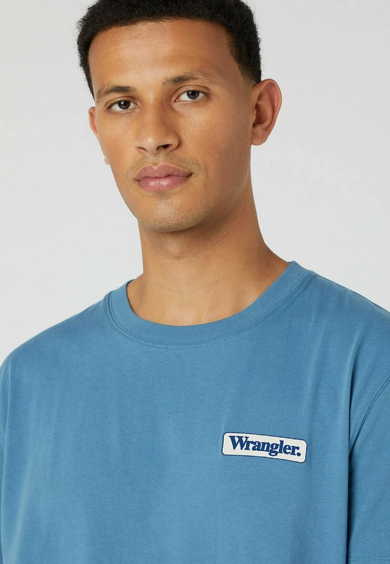 Wrangler LOGO TEE - T-Shirt Basic - Captains Blue 4 Wrangler LOGO TEE - T-Shirt Basic - Captains Blue – Bild 4