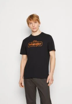 Wrangler TEE - T-Shirt Print - Black