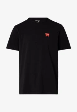 Wrangler SIGN OFF TEE - T-Shirt Basic - Black -Deutschland Wrangler Verkaufs-Shop e94a62b5e2a94c81b14945a470a09820